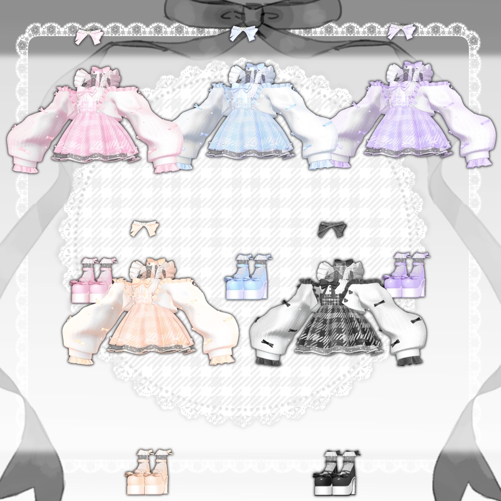 【Summer SALE ☀️】5アバター対応🎀ChouChou♡Ribbon シュシュリボン