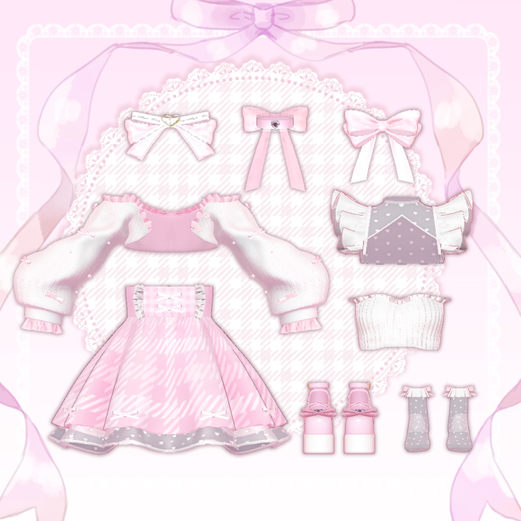 【Summer SALE ☀️】5アバター対応🎀ChouChou♡Ribbon シュシュリボン