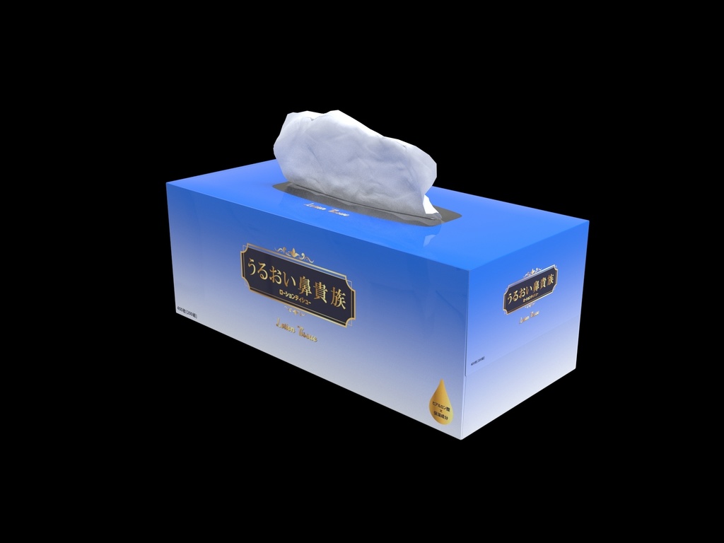 貴族な箱ティッシュ【日本の小物・プロップ】