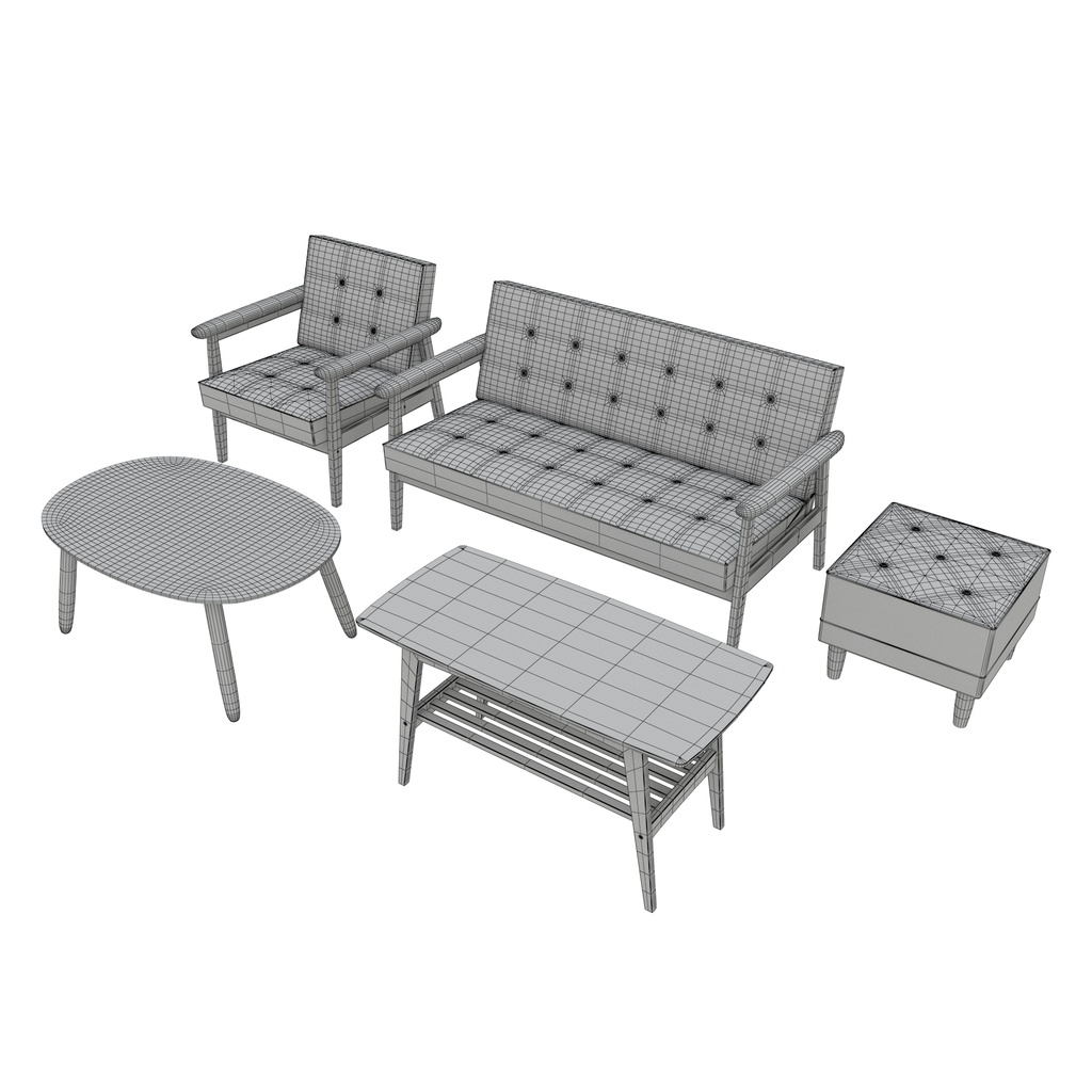 KでMなチェア・ローテーブルセット【日本の小物・プロップ】