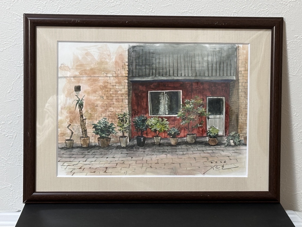 『廻り道』 背景原画(A4サイズ) 4種