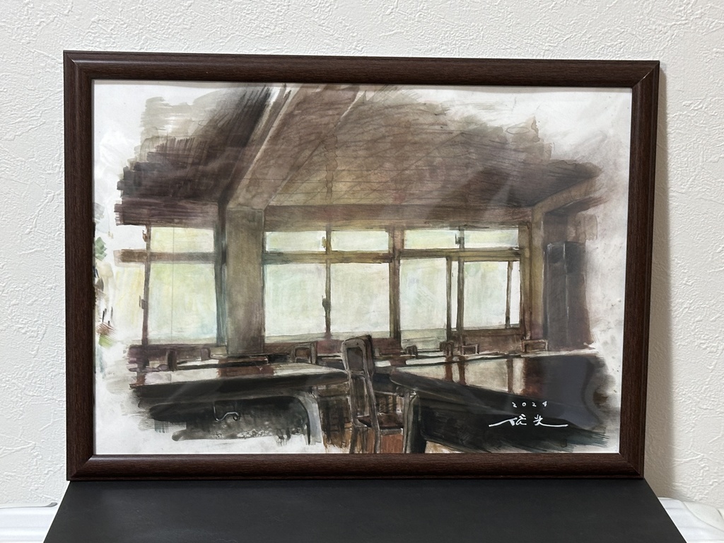 『廻り道』 背景原画(A4サイズ) 4種