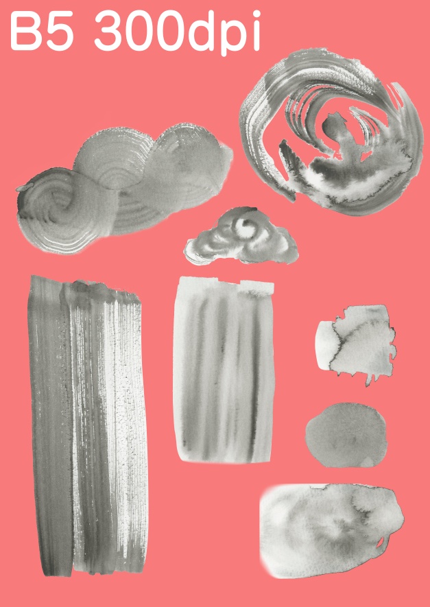 【商用フリー】アナログ水彩テクスチャ9種