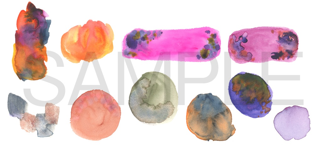 【商用フリー】アナログ水彩テクスチャ10種(ハロウィン)