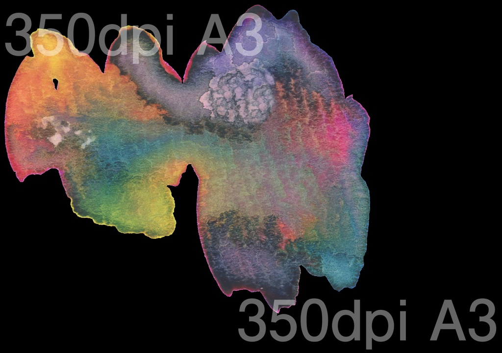 【商用フリー】アナログ水彩テクスチャ4種(印刷向・高解像度)