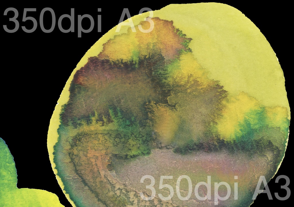 【商用フリー】アナログ水彩テクスチャ4種(印刷向・高解像度)