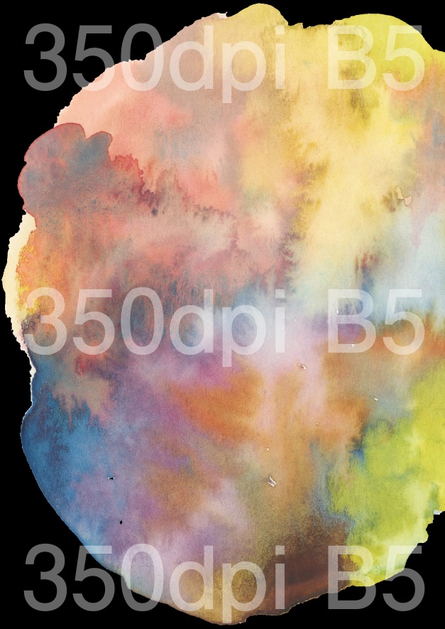 【商用フリー】アナログ水彩テクスチャ6種(カラフルその2)