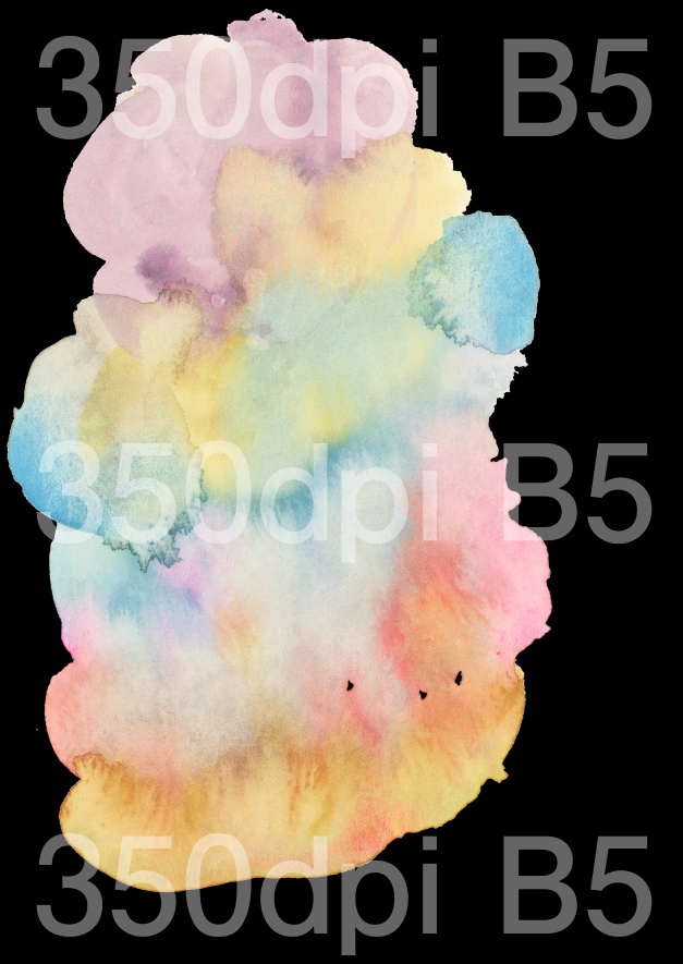 【商用フリー】アナログ水彩テクスチャ6種(カラフルその2)