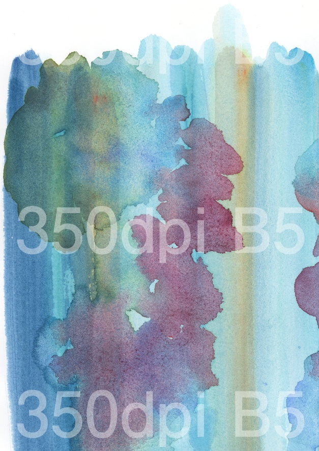 【商用フリー】アナログ水彩テクスチャ6種(カラフルその2)