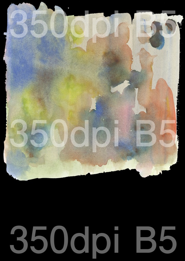 【商用フリー】アナログ水彩テクスチャ6種(カラフルその2)