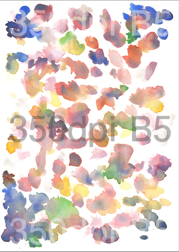 【商用フリー】アナログ水彩テクスチャ6種(カラフルその2)