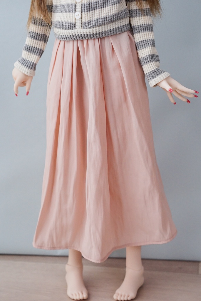 【DD】ゆるふわギャザーロングスカート