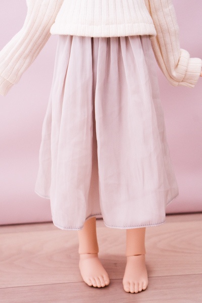 【MDD】ゆるふわギャザーロングスカート