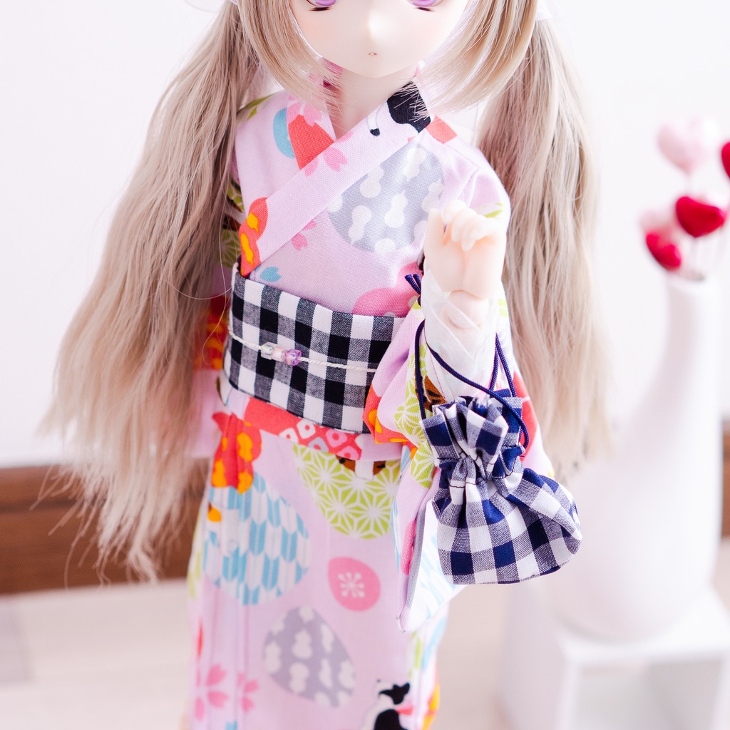 【MDD】浴衣セット(猫和柄)