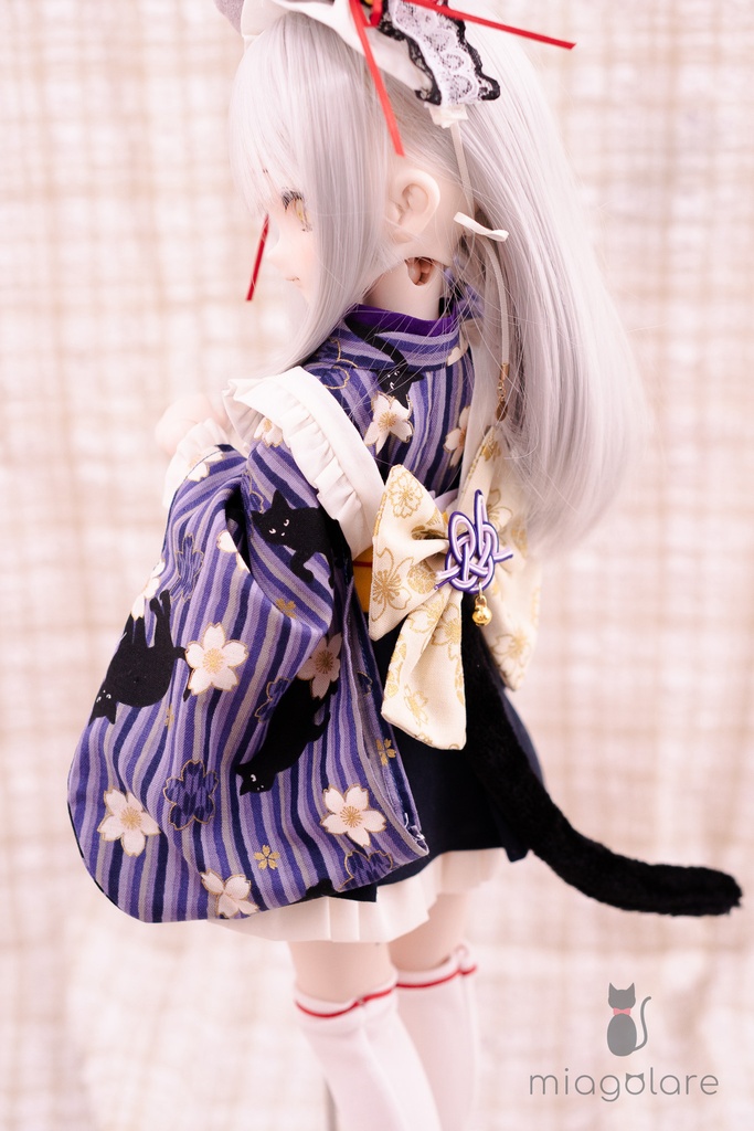 【9/23 20時〜販売開始】黒猫お給仕さんセット（うぐいす・さくら・おつきみ）