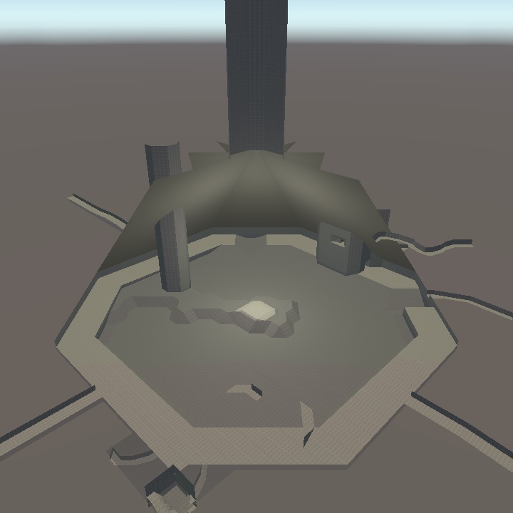 地底湖の3Dモデル