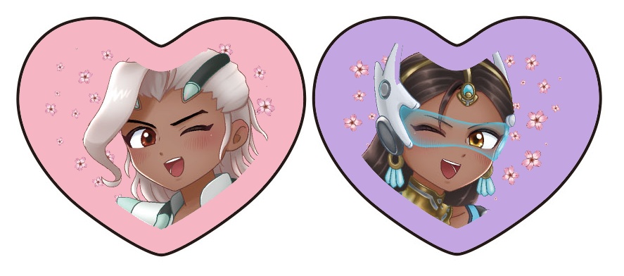 ハートマカロンキーホルダー