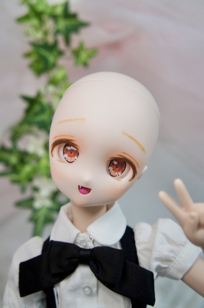 カスタムヘッド　ドール　DDH-27 セミホワイト肌 八重歯3姉妹