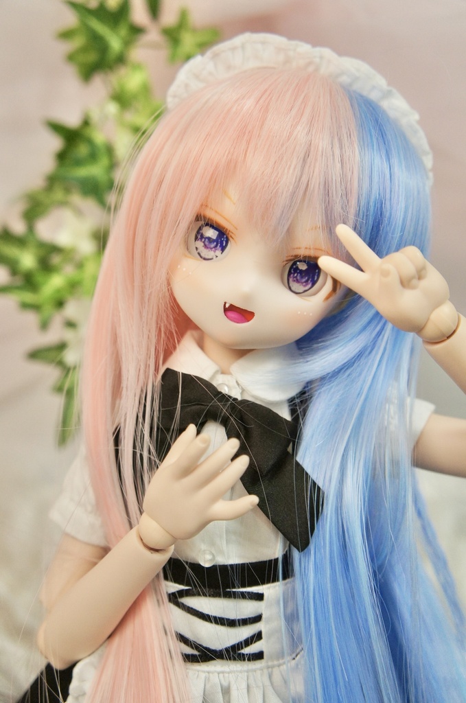 カスタムヘッド　ドール　DDH-28 セミホワイト肌 八重歯3姉妹