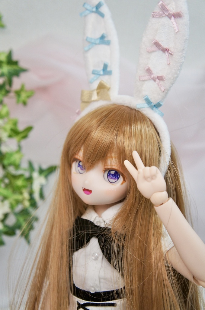 カスタムヘッド　ドール　DDH-28 セミホワイト肌 八重歯3姉妹