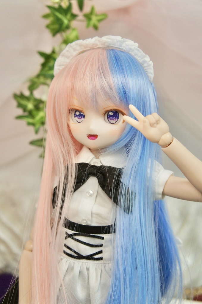 カスタムヘッド　ドール　DDH-28 セミホワイト肌 八重歯3姉妹