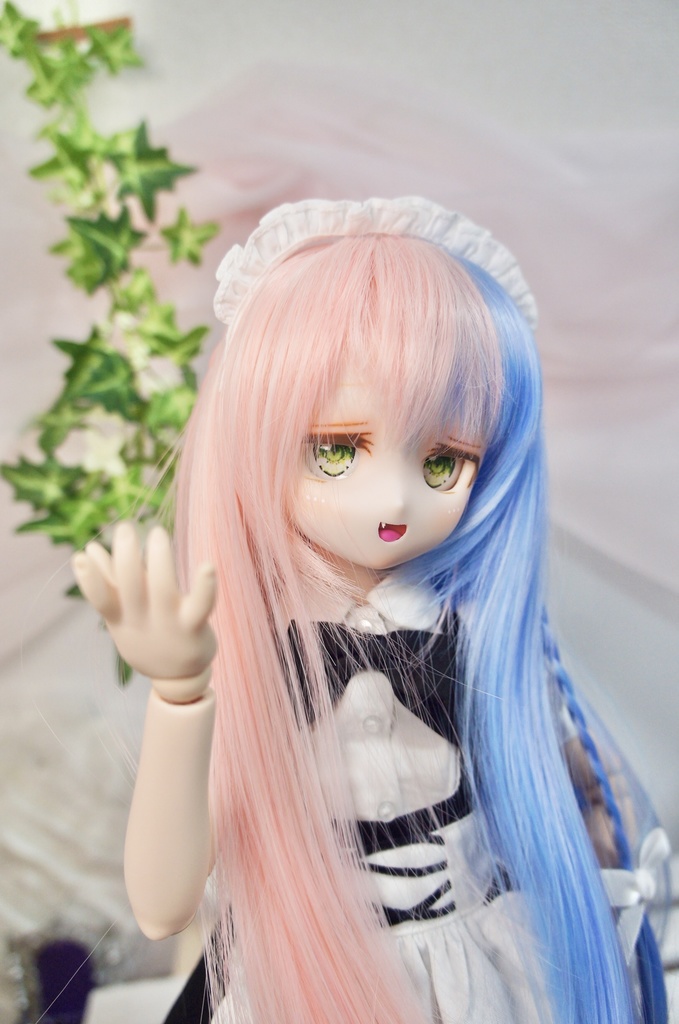 カスタムヘッド　ドール　DDH-29 セミホワイト肌 八重歯3姉妹