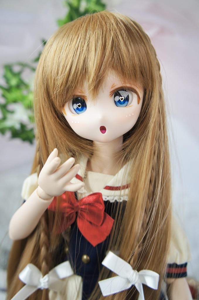 カスタムヘッド　ドール　DDH-27 セミホワイト肌 あおレンジャー