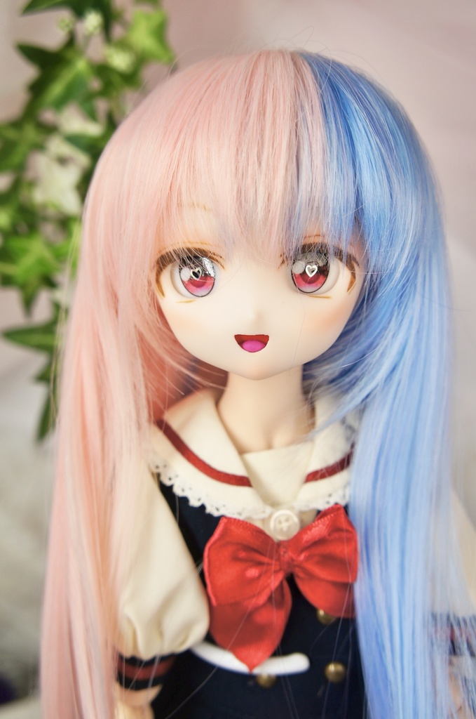 カスタムヘッド　ドール　DDH-27 セミホワイト肌 あかレンジャー