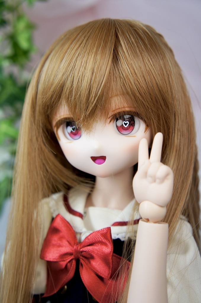 カスタムヘッド　ドール　DDH-27 セミホワイト肌 あかレンジャー