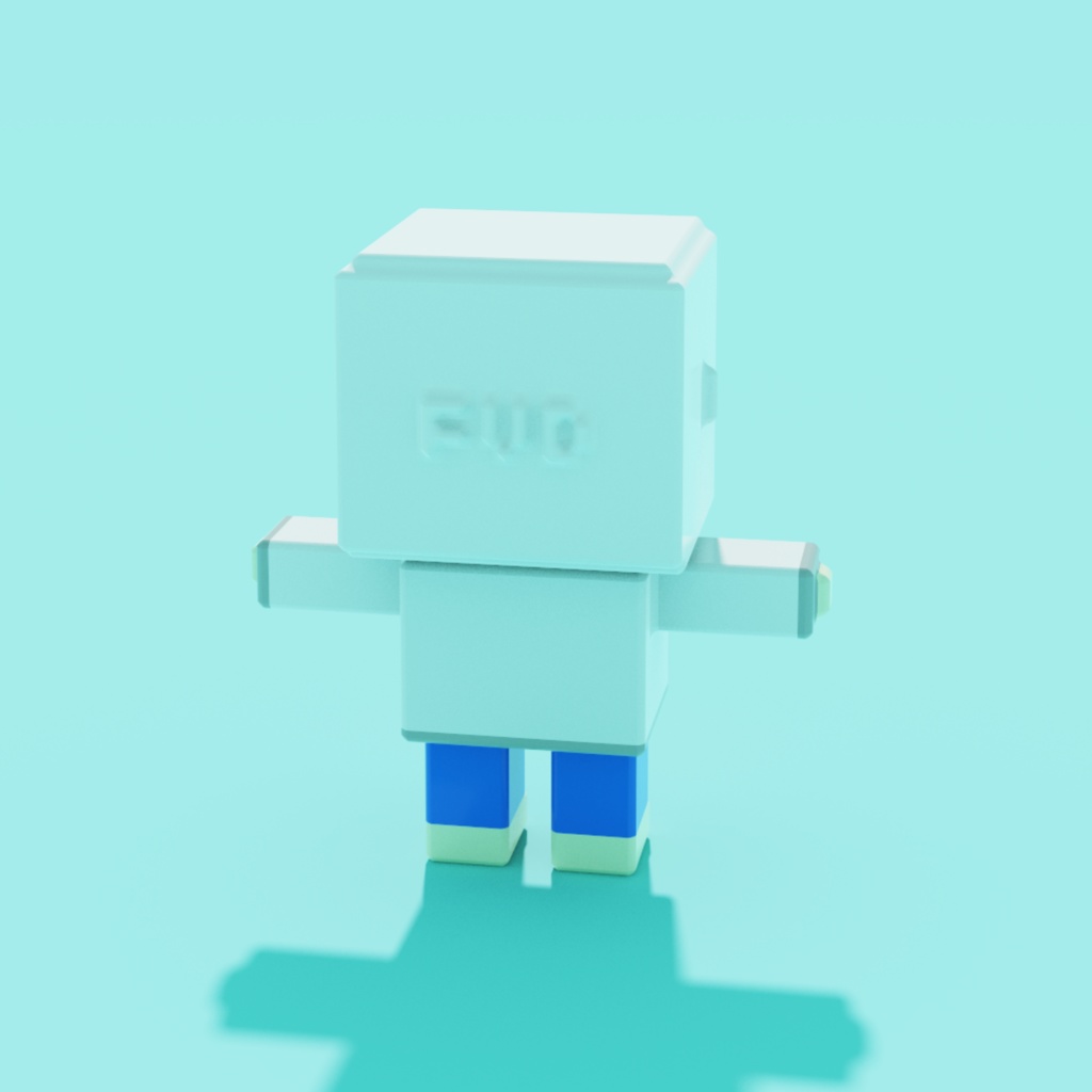 ボクセルアバター FVD#002 VRoid /Cluster用VRM