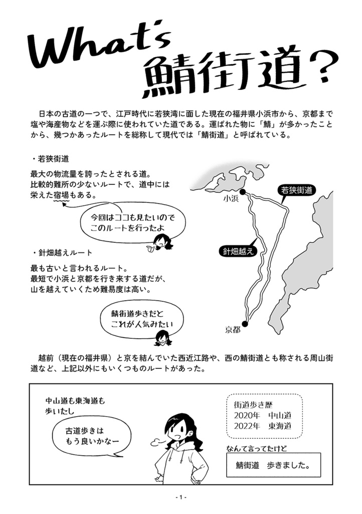 鯖街道歩き旅道中記