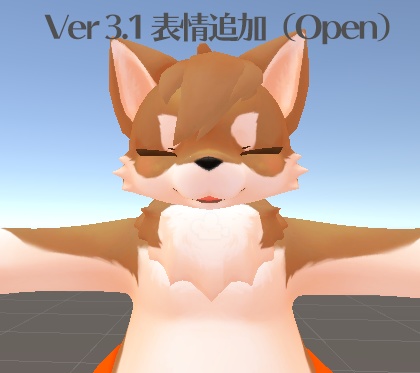 VRC想定ケモノ3Dモデル シバロロ-shibaroro-+quest対応版アリ