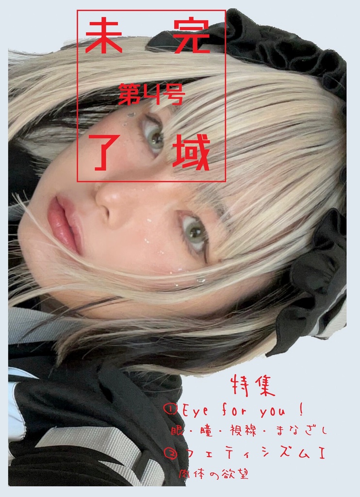 未完了域 第4号 特集①Eye for you!――眼・瞳・視線・まなざし/特集②フェティシズムⅠ――肉体の欲望