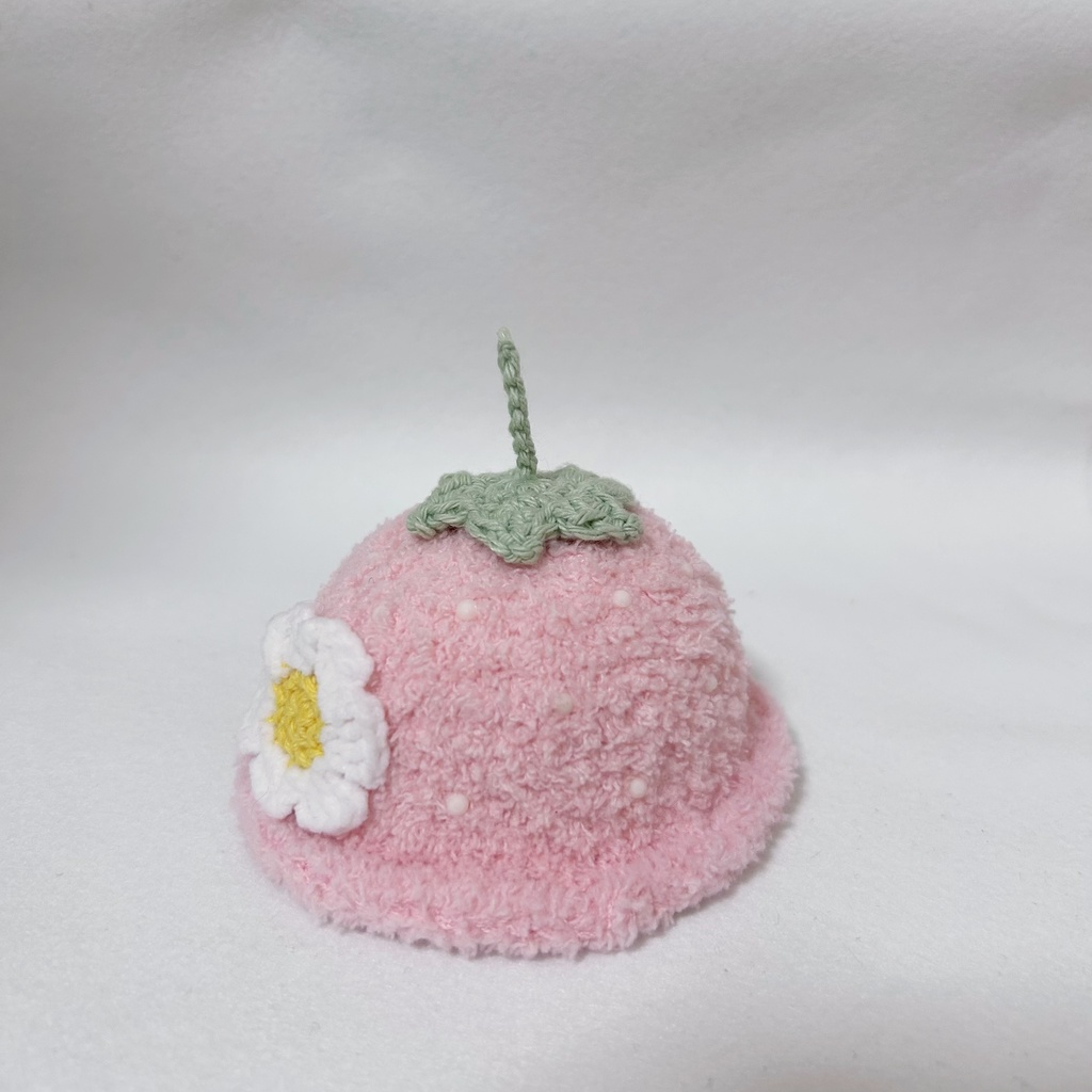 いちごのぼうし 10cmサイズ ぴんく