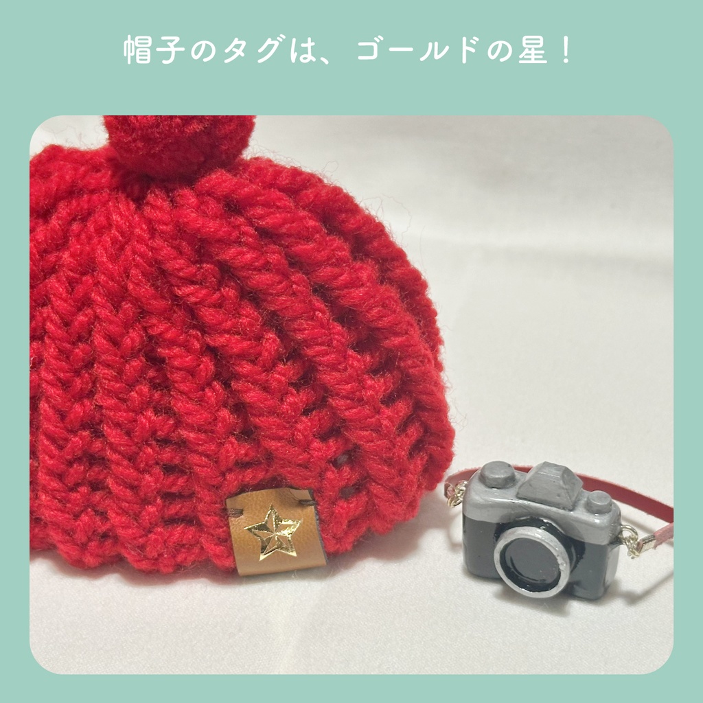ニット帽 & カメラショルダー【モンぬいsize】