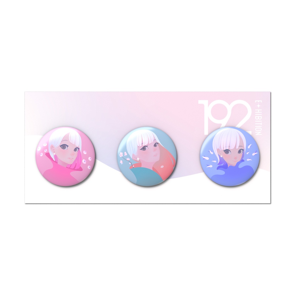 缶バッジ3個セット<192>「Aセット」