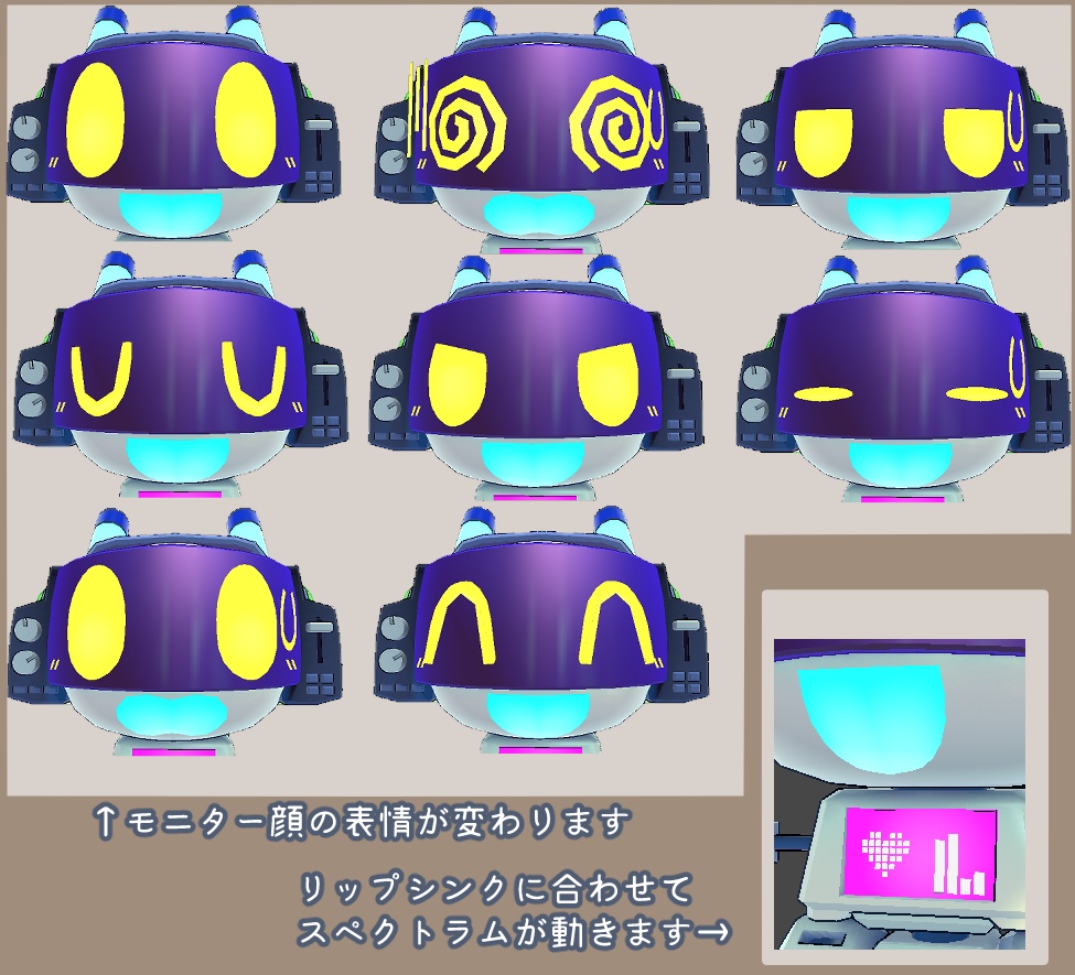 【VRChat/Quest対応】ミビット/Mibit