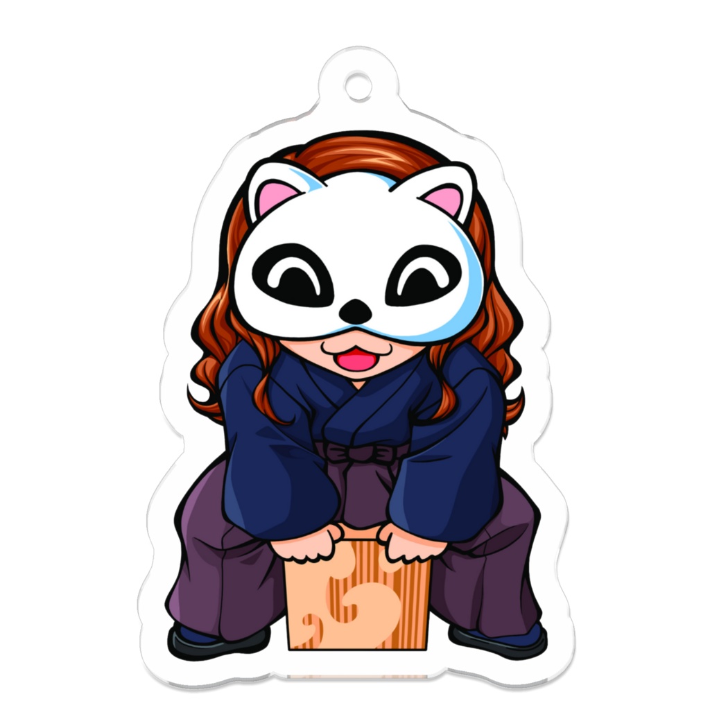 デフォルメ　ちゃぴ　アクリルキーホルダー - 50 x 50 (mm)