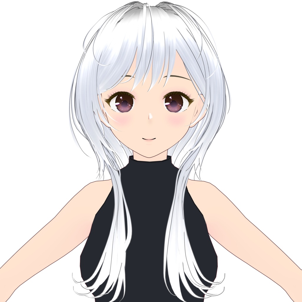 【VRoidヘアプリセット】横髪クラゲヘアその1