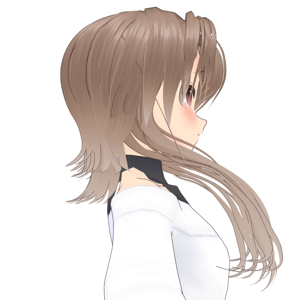 【VRoidヘアプリセット】横髪クラゲヘアその2