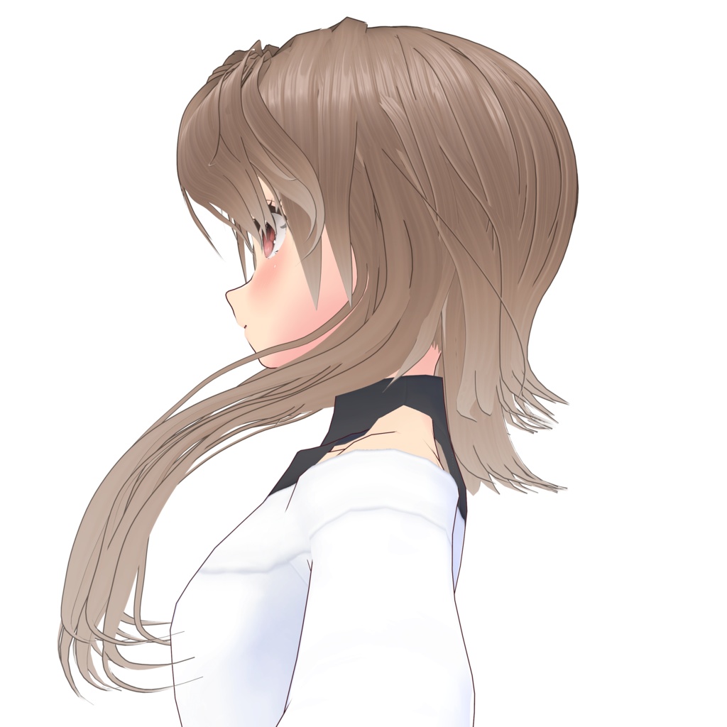 【VRoidヘアプリセット】横髪クラゲヘアその2