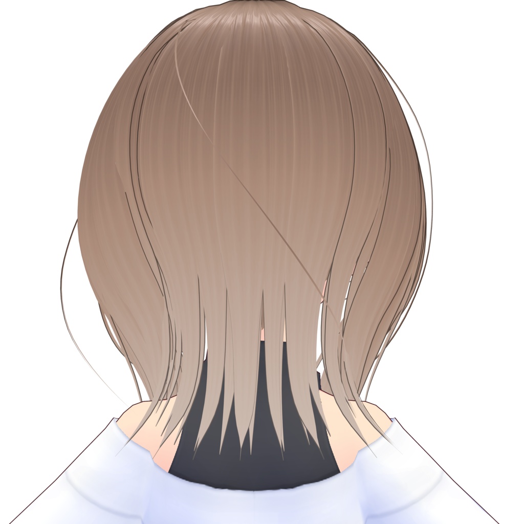 【VRoidヘアプリセット】ウルフカットその1