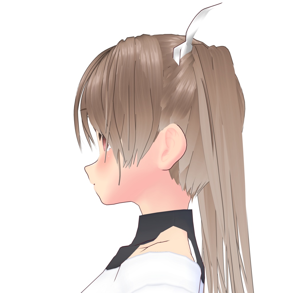 【VRoidヘアプリセット】直毛ツインテールその1