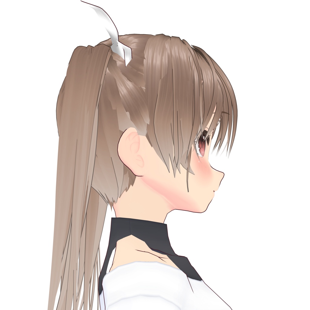 【VRoidヘアプリセット】直毛ツインテールその1