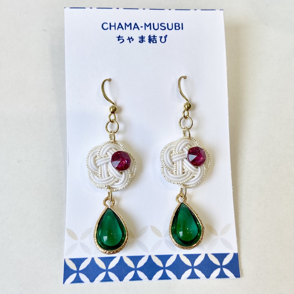 《セール》水引 アクセサリー クリームソーダ イメージ ピアス/イヤリング