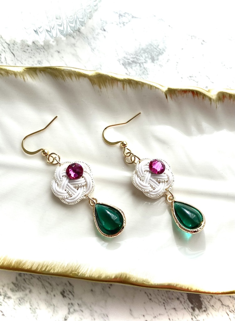 《セール》水引 アクセサリー クリームソーダ イメージ ピアス/イヤリング