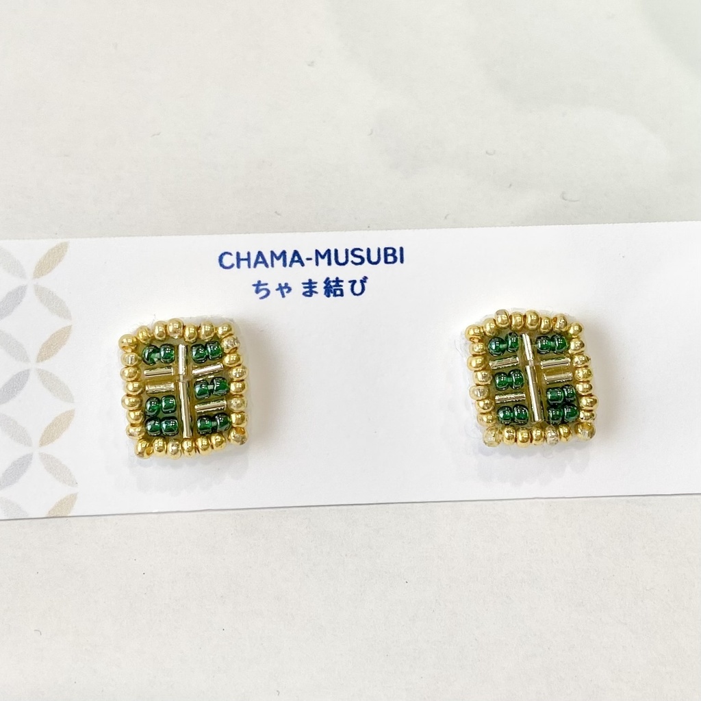 《セール》【呪術】夏油イメージ　袈裟　ピアス　ビーズ刺繍