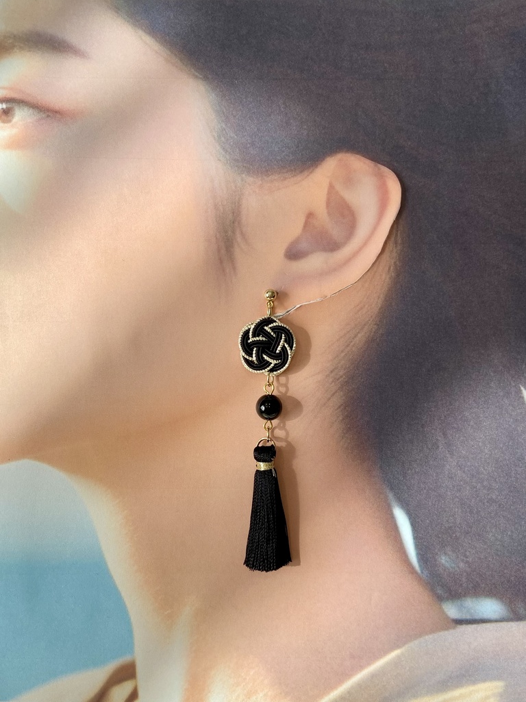 【忍たま】土井先生 天鬼 イメージ タッセル イヤリング ピアス