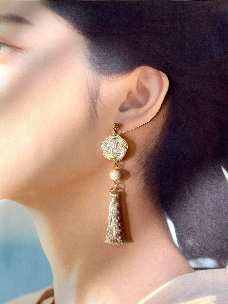 【忍たま】土井先生 天鬼 イメージ タッセル イヤリング ピアス