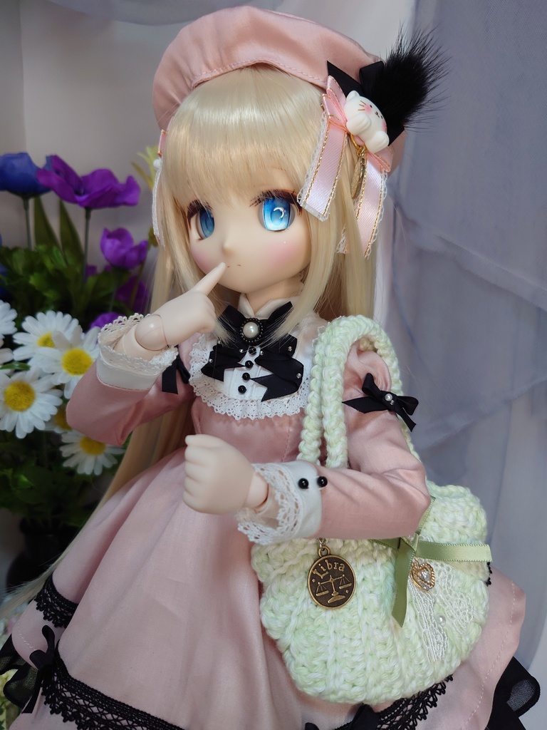 選べる星座チャームなパステル調のトートバッグ